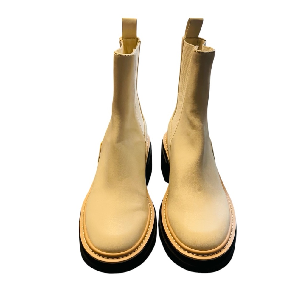 Open Edit Cream Chelsea Booties